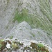 Tiefblick vom Chalberstöckli über die Felswand nach Süden.