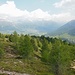 Usciti dal bosco possiamo ammirare il fantastico panorama sulla vallata