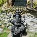 Mystische Figur im Garten von Schloss Juval