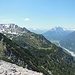 Der Kessel unter der Pleisspitze ("Hühnerspiel") mit Älpele, Lech und Hornbachkette