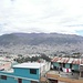 Die Pichincha-Gruppe am Morgen von unserer Terrasse aus gesehen.