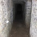 Interno del bunker della Linea Cadorna sulla cima del Monte La Nave.