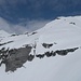 Gipfelhang Panärahorn, rechts die Schlüsselstelle oberhalb der Ochsenfurggla