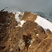Einblick in den Weiterweg über den Schneegrat ab Nido de Condores