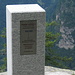 Cippo indicante il baricentro del Ticino posato in occasione dei 100 anni della Misurazione Ufficiale Svizzera. 705'589/127946/1.513