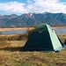 Herrlicher Zeltplatz mit Aussicht auf den Lago Roca