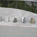 rocce varie sul piazzale dell' osservatorio