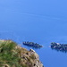 Cresta dei Lenzuoli Wandernder mit den Isole di Brisago