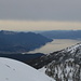On Monte Gambarogno, looking southwest down the Lago Maggiore. The two peaks on the right are Covreto and Monte Paglione