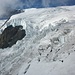 Eisbruch oberhalb Gnifetti