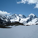 panorama classico da cartolina (il laghetto è sotto la neve):Bernina-Scersen-Roseg!