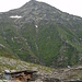 Pizzo Vogorno. The WSW rip is the one right of the small snow field.