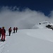ein paar Sekunden blauer Himmel, kurz vor dem Gipfel des Titlis (3238m)