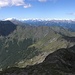 La lunga e bella cresta verso la zona più a settentrione della Valgrande.