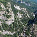 Blick hinunter in die Schlucht der Liène