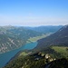 Schau über den Achensee in die bayerischen Voralpen