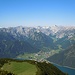 Weiter Blick über Pertisau ins Karwendel