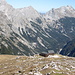 Tyroler Hütte mit Karwendeltal.