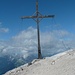 Das riesige Kreuz auf dem Vorgipfel