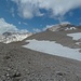 Blick zurück auf Wetterwandeck, Wetterspitzen und Schneefernerkopf