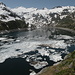 Lago di Lucendro mit Eisschollen