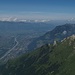 Aussicht vom Falknis: Liechtenstein<br /><br />(oben am jungen Rhein, lehnet sich Liechtenstein, ...) ;-)