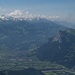 Aussicht vom Falknis: Sargans mit Gonzen