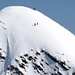 Skitürler bei den letzten Meter im Aufstieg zur Männliflue