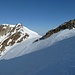 Blick von P 3.919 zum Gipfel des Fletschhorns