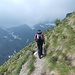 Il lungo traverso per l'Alpe Campo
