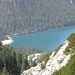 Pragser Wildsee oder Lago di Braies, mit Zoom.