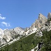 Wunderschönen Westwande des Kleiner Rosskopf(2594m), links im Hintergrund.