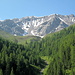 Piz Mezzaun, la cima è la puntina a sinistra quotata 3000 metri