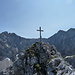 Gipfelkreuz Kreuzwand zwischen den Larchetfleckspitzen und der Tiefkarspitze