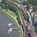 Zwei Dampfschiffe auf der Elbe in Königstein