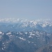 Orecchia di Lepre, si vedono bene le due vedretto spaccate nel mezzo dalla Cresta Azzurra
