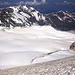 Der Brunegg-Gletscher vom Gipfel des Brunegghorns.