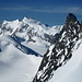 Monte Rosa, Rimpfischhorn vom Gipfel des Allalinhorn 