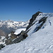 Abstieg vom Allalinhorn 4027 m über den Normalweg