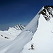 Gross Fiescherhorn (Walchergrat) von der Mönchsjochhütte aus gesehen.<br />Tagesziel für den nächsten Tag