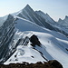 Walchergrat zum Gross Fiescherhorn 4049 m vom Gipfel des Walcherhons 3692 m