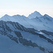 Blick vom Gipfel der Jungfrau nach Osten
