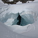 Spalte am Jungfraufirn