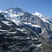 Jungfrau 4158 m <br />Auf dem Rückweg mit der Jungfraubahn zur Kleinen Scheidegg