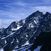 Die Nordwand des Hangendgletscherhorns (3292m), fotografiert am späten Nachmittag von der Dossenhütte.