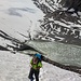 Steil geht's im Sulz hoch über dem Bachfallen-Gletschersee.