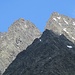 Die markante Doppelspitze des Seeblaskogls. Der höchste Punkt mit GK ist aber links.