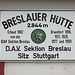 <b>In un’ora e dieci minuti arrivo alla Breslauer Hütte (2844 m); molto meno del tempo indicato dai segnavia.</b>