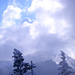 Nebel, Schnee und Himmelblau in Richtung Schnebelhorn