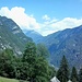 Blick ins Val Divedro von ca. 940 m oberhalb der Alpe Onzo.